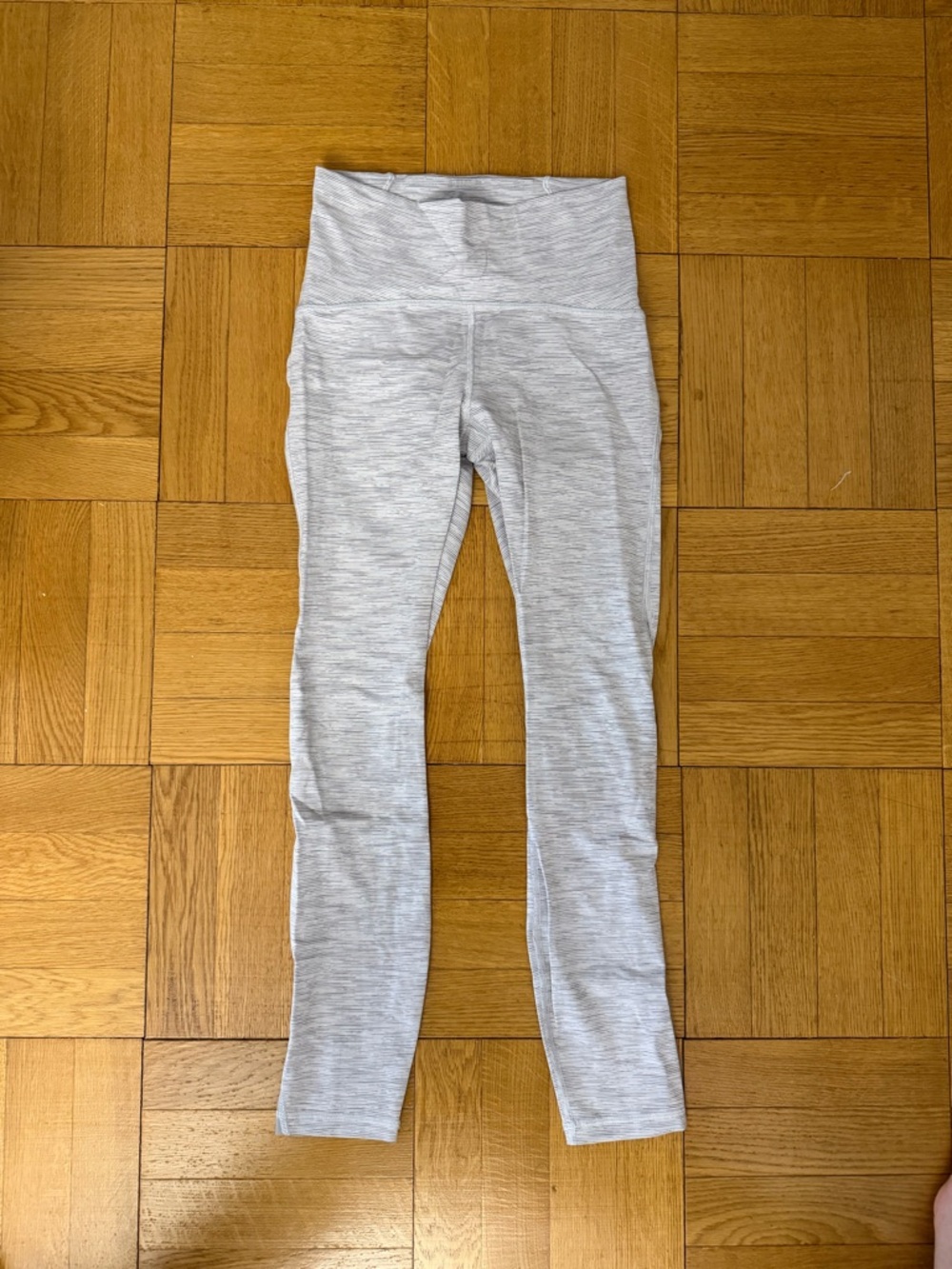 Lululemon Light Gray Heather High-Waist Leggings